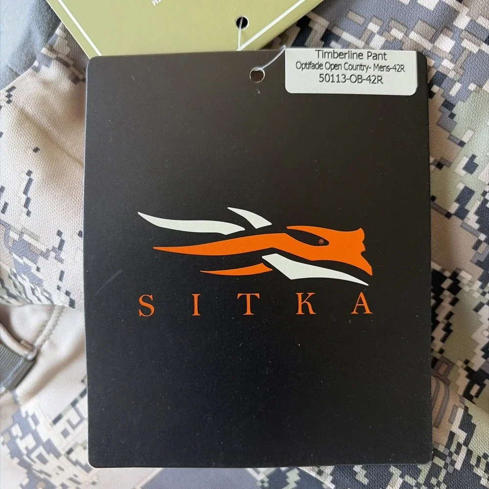 Sitka Gear Gore optifade timberline Men's camo Open Country Pant Size 42